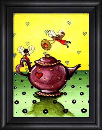 Framed Fairy Teapot Print
