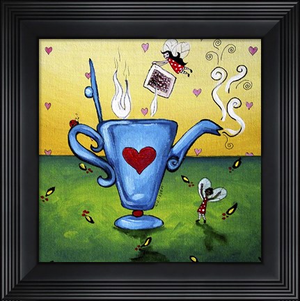 Framed Teatime Fairies Print