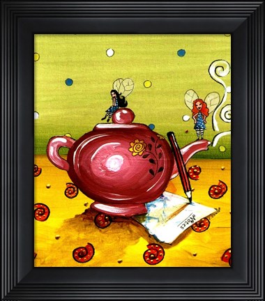 Framed Waiting For The Tea To Draw Print