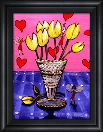 Framed Tulip Fairies Print