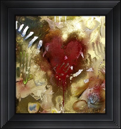 Framed Abstract Heart Print