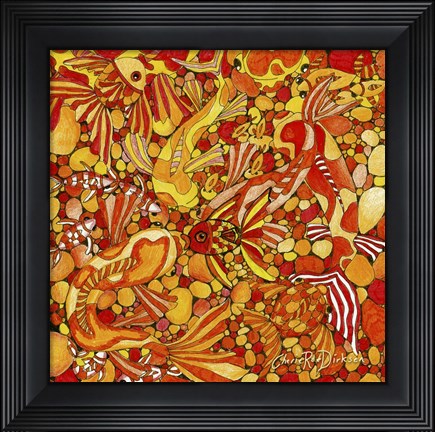 Framed Orange Fish Print