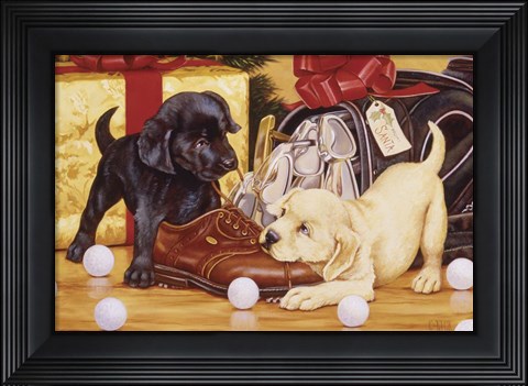 Framed Lab Golf Print