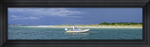Framed Bay Skiff Print