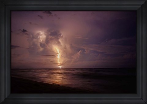 Framed Spooky Lightning Print