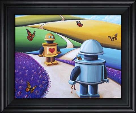 Framed Key To My Heart Print