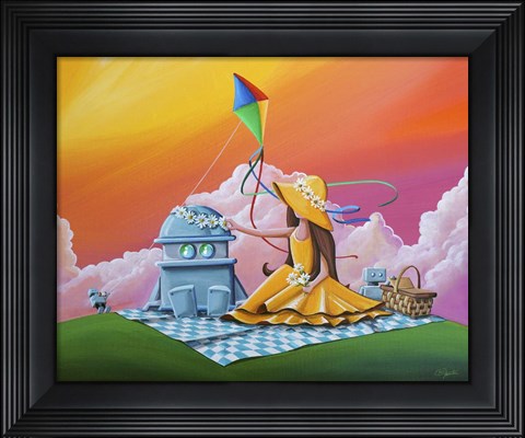 Framed Beautiful Day For A Picnic Print