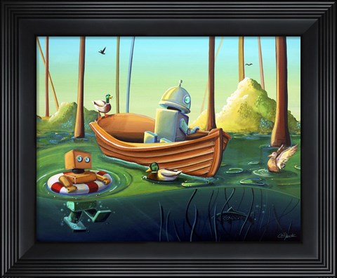 Framed River Of Curiosity Print