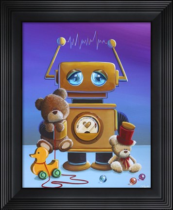Framed Toy Robot Print