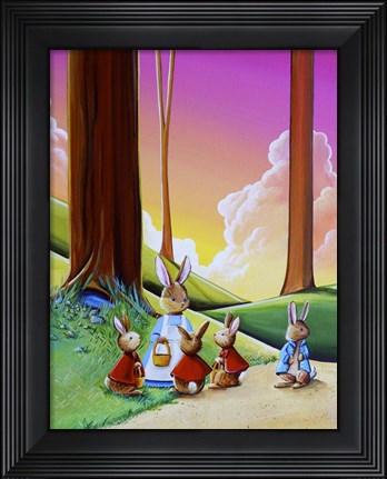 Framed Peter Rabbit 1 Print