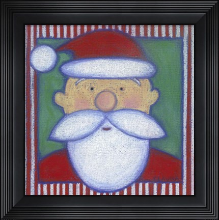 Framed Santa I Print