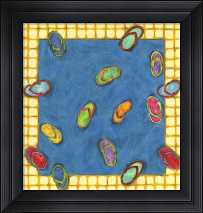 Framed Flip-flops Print