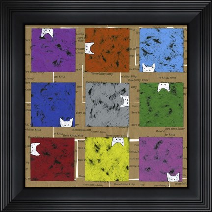 Framed Kitties Print