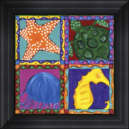 Framed Sea Life Print