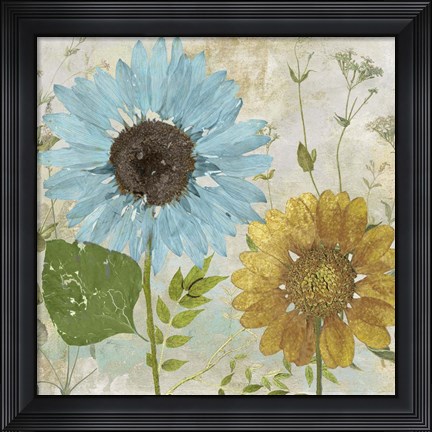 Framed Morning Blue I Print