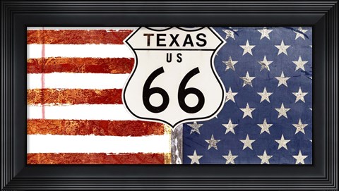 Framed Texas 66 Print