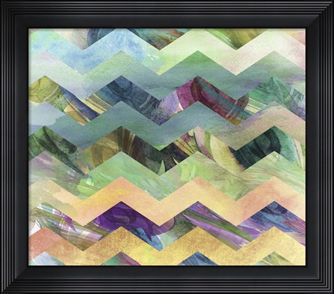 Framed Peacock Dress IV Print