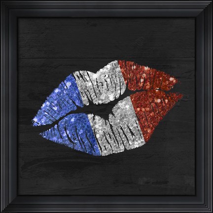 Framed French Kiss Print
