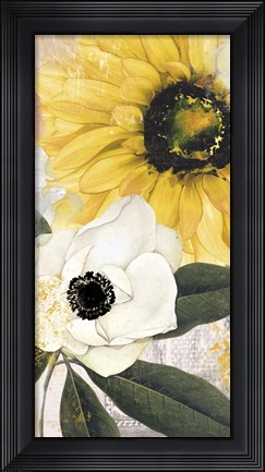 Framed Blue then Yellow II Print