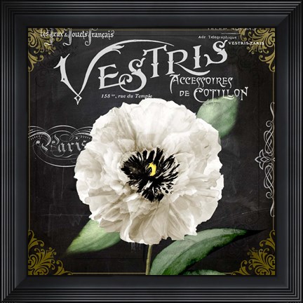 Framed Fleur du Jour II Print