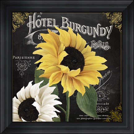 Framed Fleur du Jour III Print