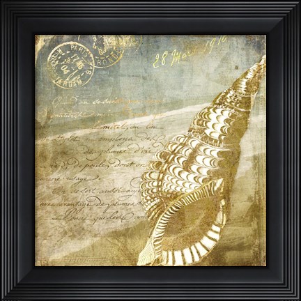 Framed Golden Sea III Print