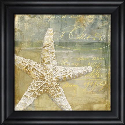 Framed Golden Sea IV Print