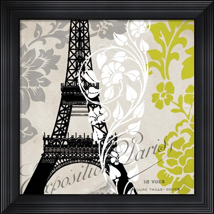 Framed Exposition Paris Print