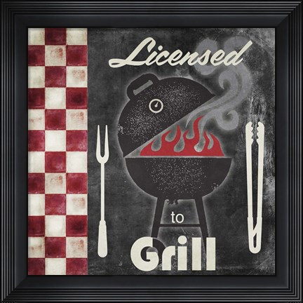 Framed Texas BBQ 1 Print