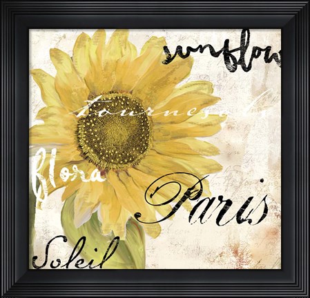 Framed Paris Songs I Print