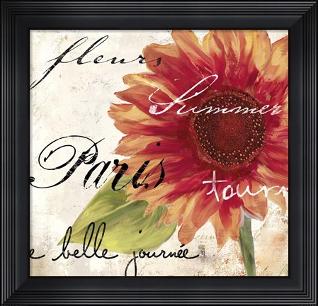 Framed Paris Songs II Print