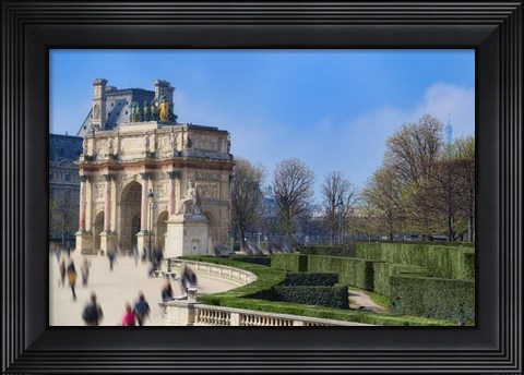 Framed Arc de Triomphe du Carroussel and the Tuileries Garden Print