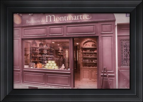 Framed Biscuiterie de Montmartre Print