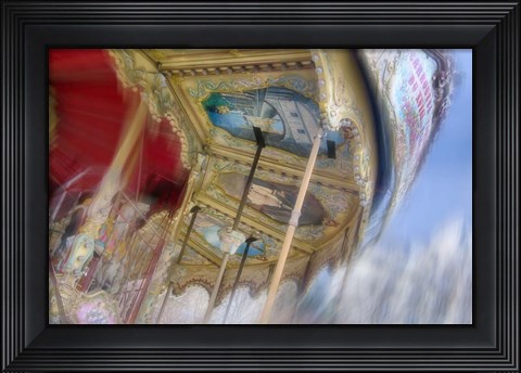 Framed Carousel de Montmartre I Print