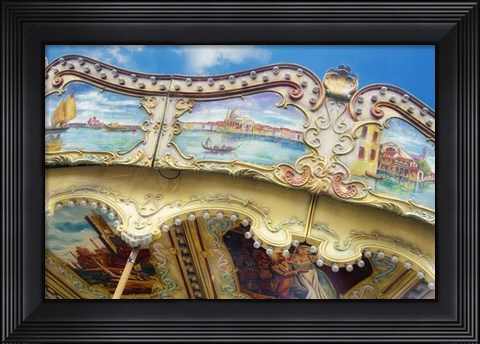 Framed Carousel de Montmartre II Print