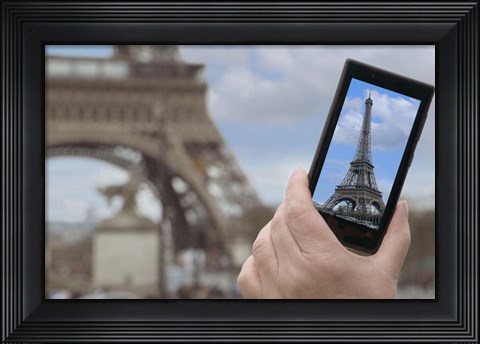 Framed Eiffel Tower Snap Shot Print