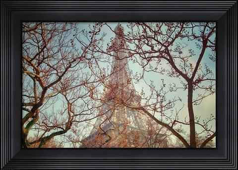Framed Eiffel Tower Vintage Print