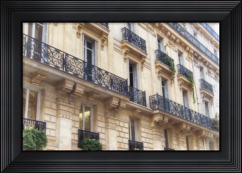 Framed Facade Along The Seine Print