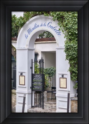 Framed Le Moulin de la Galette Print