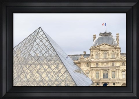 Framed Louvre Palace And Pyramid II Print