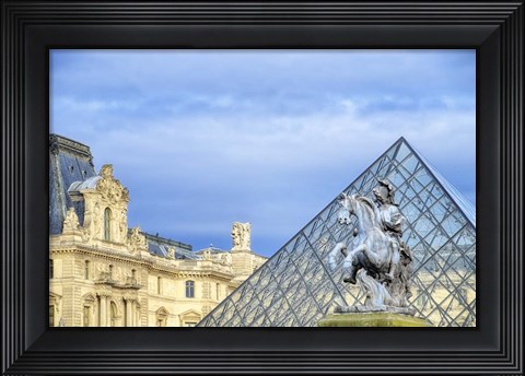 Framed Louvre Palace And Pyramid III Print