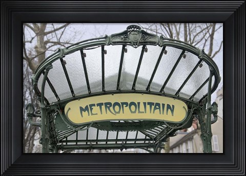 Framed Metropolitain Abbesses Print