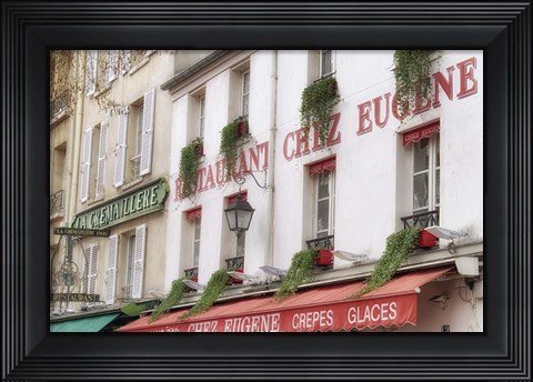 Framed Monmartre Restaurant Print