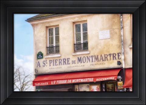 Framed Monmartre Shop 2 Print