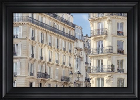 Framed Paris Apartement Buildings Print