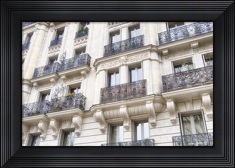 Framed Paris Facade II Print