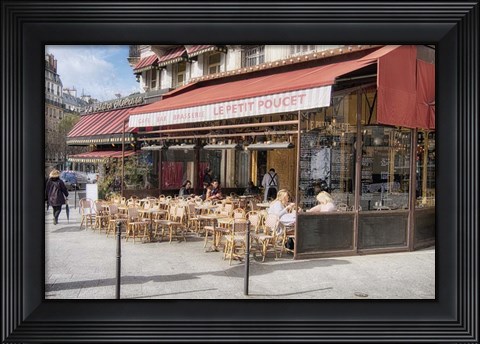 Framed Paris Terrace Print