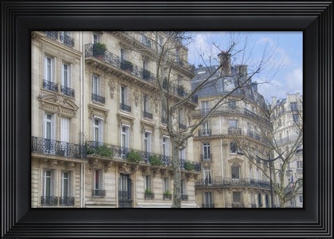 Framed Paris&#39; Apartement Buildings Print