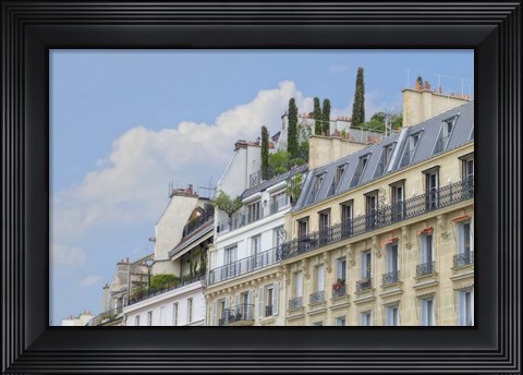 Framed Paris&#39; Roof Gardens Print