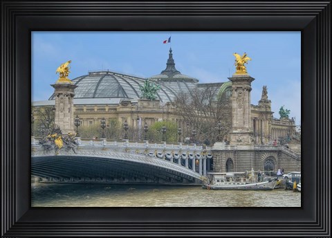 Framed Pont Alexandre III And The Grand Palais Print